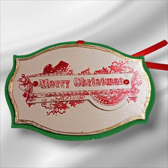 Elegant  Christmas Gift Tags With Intricate Designs Gold & Red,Green lot of 19 - Picture 4 of 7